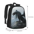 Daiia Valley Gray Dragon Backpack for Men and Women Durable Backpack