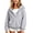 Gray, variant on akafmk Girls Half Zip Hoodie Sweatshirt Long Sleeve Pullover Sweatshirts with Pocket Solid Color Casual Hooded Top Versatile Fall Clothes, Size 5-6 Years