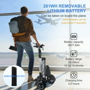 TopMate ES35 Electric Scooter 3 Wheels for Adults Travel & Airline Friendly with 7.8Ah Removable Battery, 10-inch Tires Foldng Mobility Scooter with Reverse Function, Lightweight E-Tricycle 15 mph