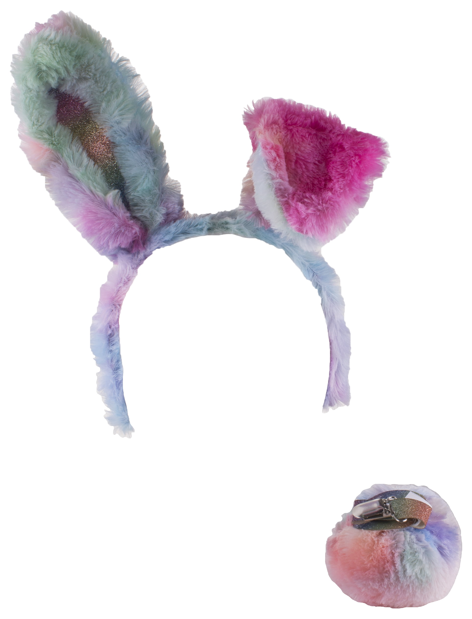 New Plush Fluffy Bunny Rabbit Ears Headband Costume Accessory Dress Up new