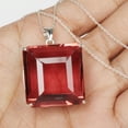 thumbnail image 4 of GEMHUB 15.00 Gram Alexandrite Gemstone Pendant Princess Shape Square Shape 925 Sterling Silver Pendant For Classic Design Minimalists, 4 of 4