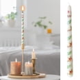 thumbnail image 4 of 2 Pack French Long Rod Printing Candle Romantic Wedding Valentine's Day Long Rod Party Birthday Candle for Mother Day,Weddings,Dinner Parties,and Home Decor, 4 of 7