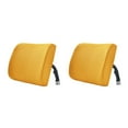 thumbnail image 3 of Transemion Relieve Back Pain Memory Cotton Lumbar Support Pillow Wide Application golden 33x32x10cm 2Set, 3 of 6