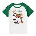 thumbnail image 1 of RXIRUCGD 2025 Vêtements d'Été pour Enfants Tout-Petits Garçons Filles Mode Mignon Col Rond Imprimé Manches Courtes Haut, 1 of 7