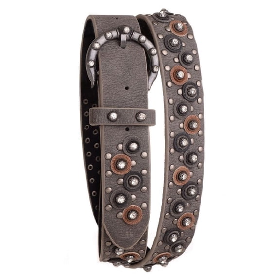 Nomad Creek Women's Rhinestone Studded Leather Belt