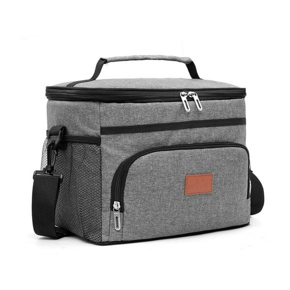 16L Big Capacity Leak Proof Lunch Bag Thermal Large Picnic Cool and Warm Insulated Pack Outdoor Food and Beverage Storage Shoulder Bag