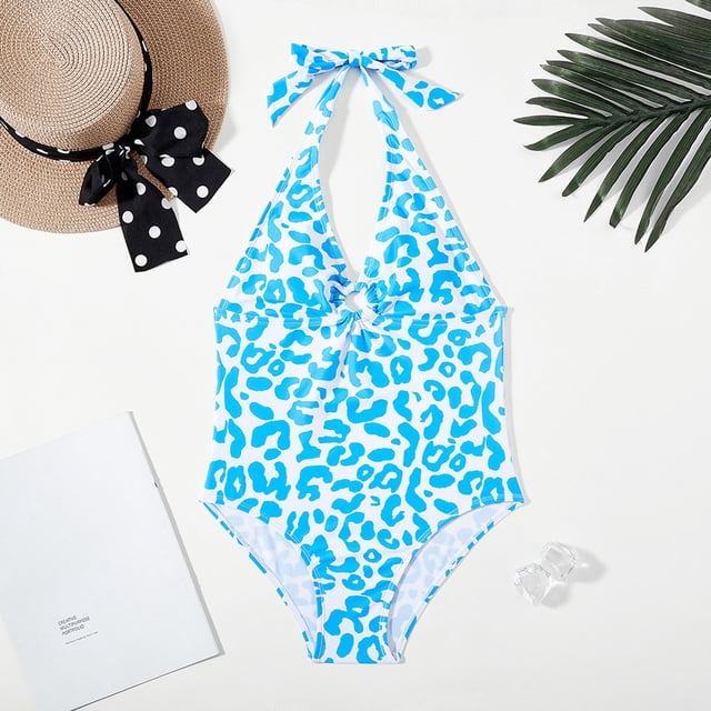 Tween Swimsuit Blue One Piece Swimsuits Teen Bathing Suits for Teen Girl 11-12 Years
