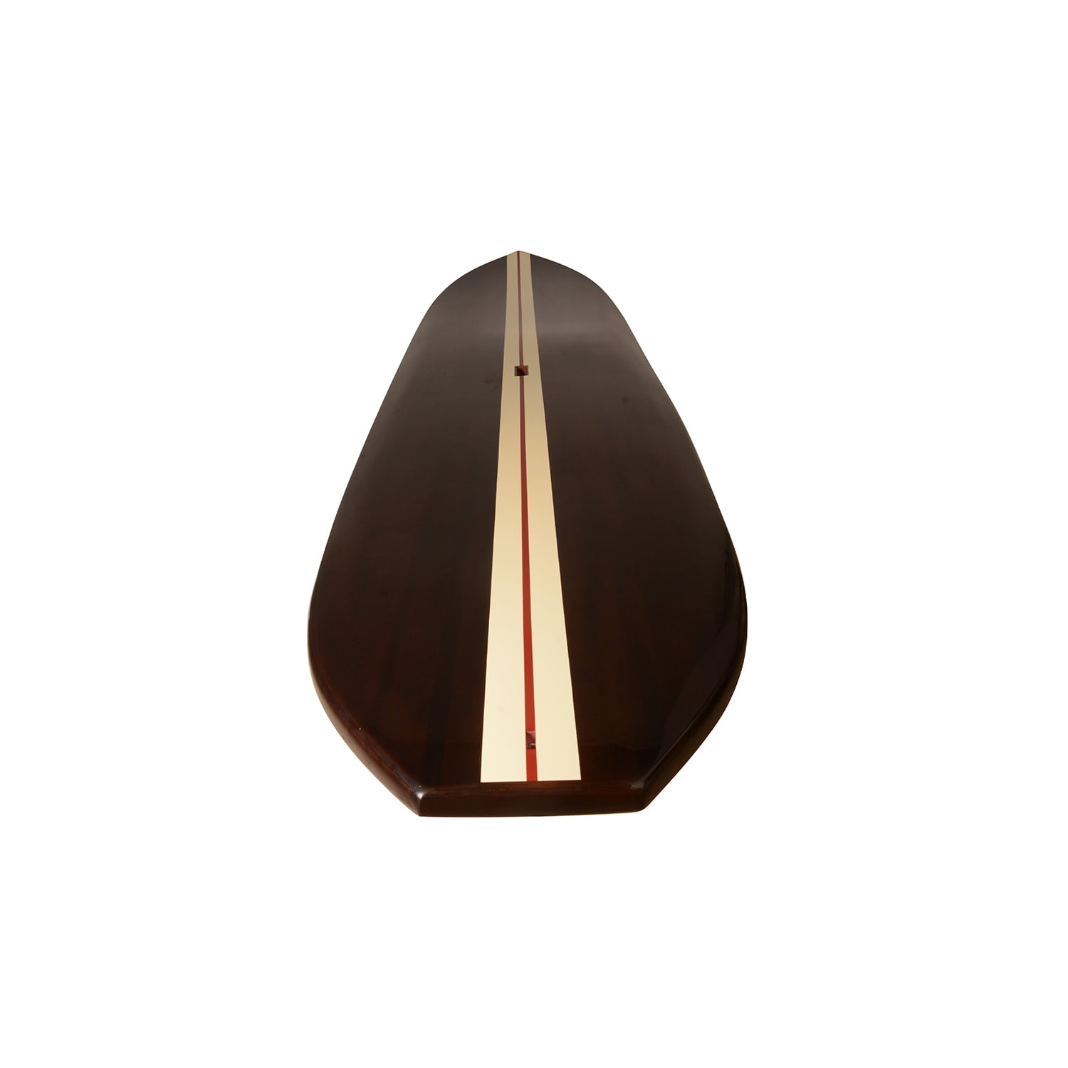 Old Modern Handicrafts Paddle Board in Dark Painted Wood 11ft with 1 fin