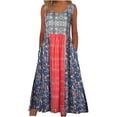 thumbnail image 1 of WILLBEST Vestidos de Verano para Mujer Vestido Informal Estampado sin Mangas con Cuello Redondo y Bolsillos Vestido Informal Suelto Grande​​, 1 of 3