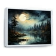 thumbnail image 2 of Designart "Moons Melody In A Magical Forest" Minimalism Floater Framed Wall Decor, 2 of 5