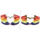 thumbnail image 3 of Pulsera de metal con forma de corazón y arcoíris, hecha a mano, estilo retro, para LGBT, gays, lesbianas y homosexuales (bronce y plata), 3 of 7