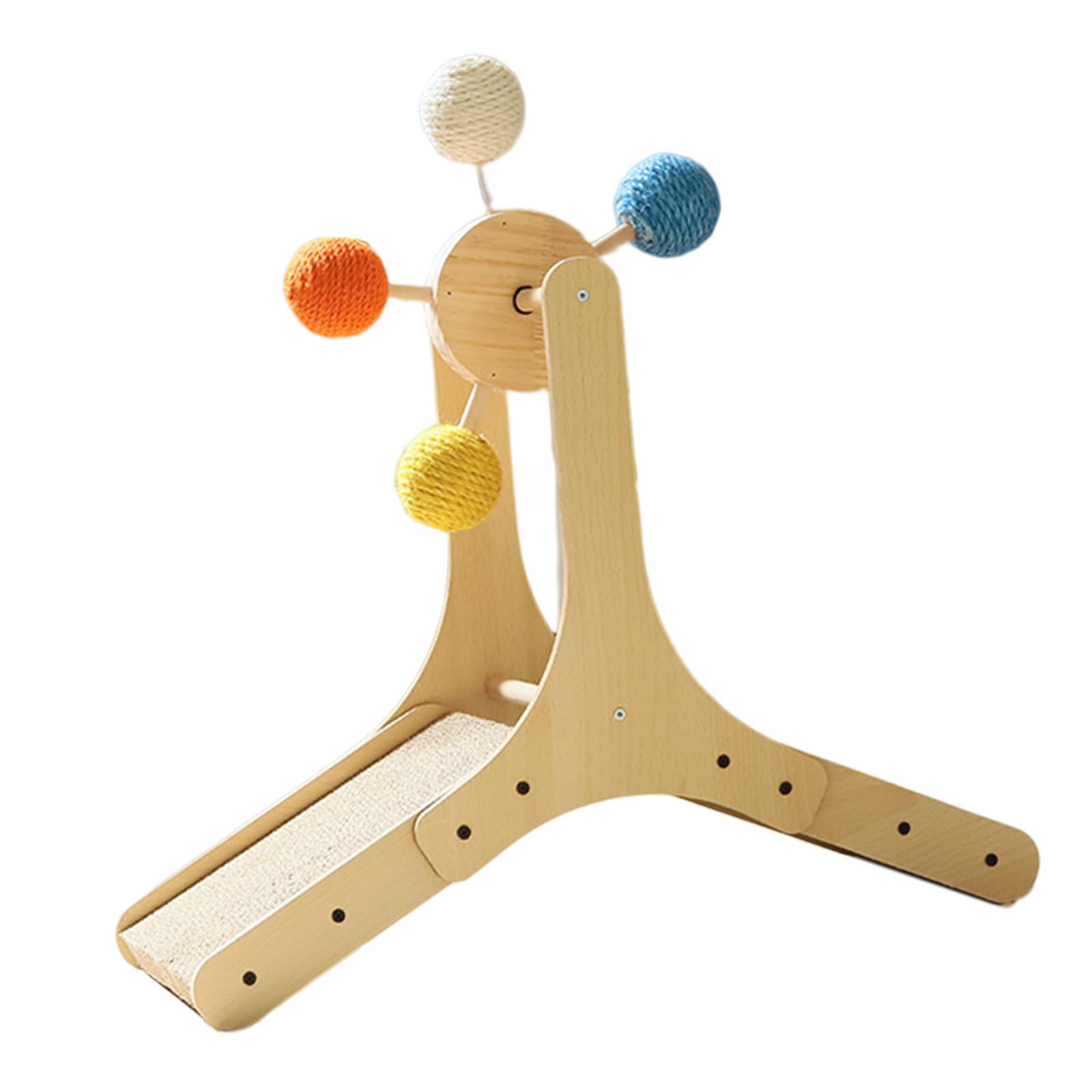 Cat Scratch Toys with Ball Sisal Balls Rotatable Cat  Toy Modern Cat Furniture Cat Scratching Board for Kittens Cats L