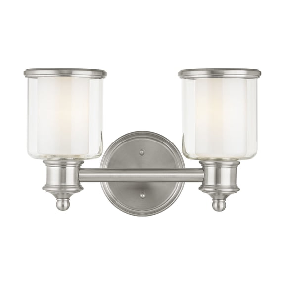 Livex Lighting - Middlebush - 2 Light Bath Vanity in Traditional Style - 14.5