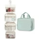 thumbnail image 4 of Neceser de viaje Narwey, tamaño grande, para colgar maquillaje, color verde menta, 4 of 9