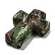 thumbnail image 3 of Cross with Flower Silicone Focal Beads Chewing Beads For Teethers DIY Nursing Necklaces Making Olive Drab 35x25x8mm Hole: 2mm, 3 of 3