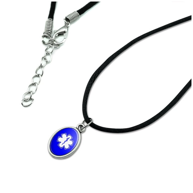 Pre-engraved DIABETES TYPE 2 Anodized Aluminum Medical Alert Tags for Men  and Women. 27” Chain, Medical Information Card, Complimentary 12-Month  Access PHR Personal Health Record! 