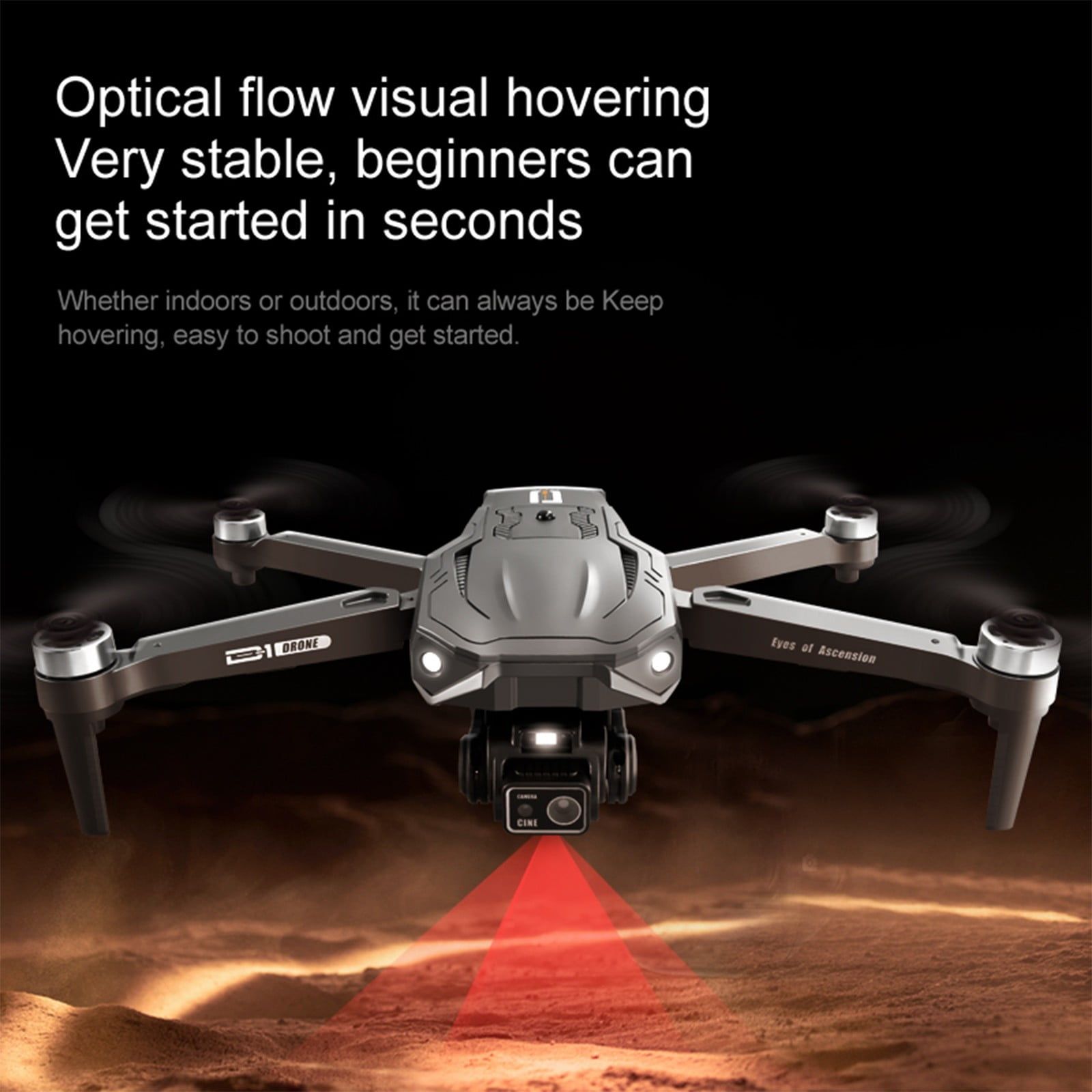 4K Camera Drone with Brushless Motors, Obstacle Avoidance and Dual Batteries for Long Flight, Foldable RC Quadcopter for Beginners