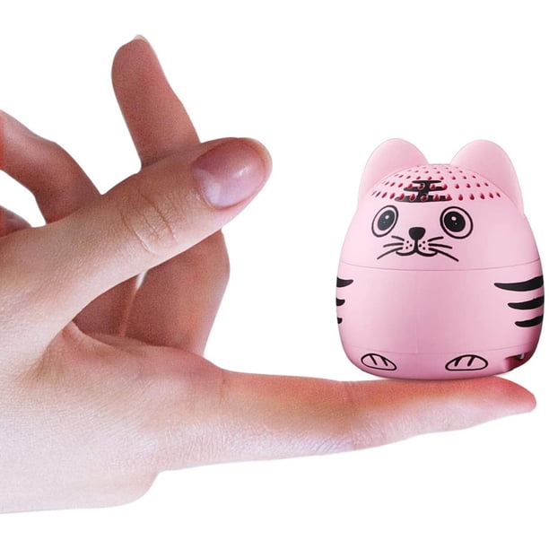 Mini altavoces Bluetooth de animales Inalámbrico portátil para computadora de escritorio Teléfono móvil, Gran calidad de sonido, Selfies remotos y llamada de respuesta (Pink Tiger) Ormromra YZY898-1