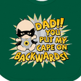 thumbnail image 4 of Inktastic Dad You Put My Cape on Backwards&reg; Boys or Girls Baby Bib, 4 of 4