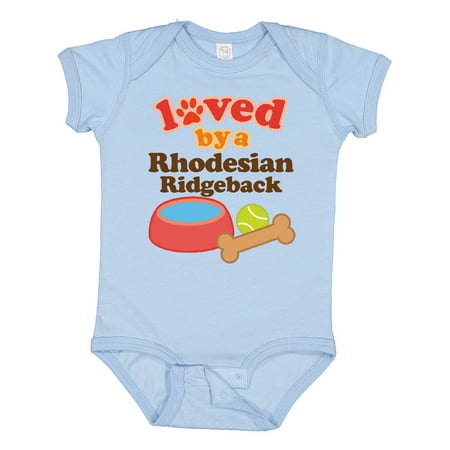 

Inktastic Rhodesian Ridgeback Loved by a (Dog Breed) Gift Baby Boy or Baby Girl Bodysuit