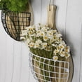 thumbnail image 6 of Modern Wooden Metal Wall Basket Vertical Garden Planter For Small Spaces Balcony, 6 of 9