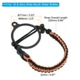 thumbnail image 2 of Uxcell Water Bottle Holder, Paracord Handle for 32oz to 40oz Bottles, Orange, Black, 2 of 6