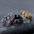thumbnail image 4 of Royal Crown Stainless Steel Retro Rhinestone Man Woman Rings Simple Trendy Punk for Male Girl Boyfriend Jewelry Gift Wholesale R084C-Retro 10, 4 of 6