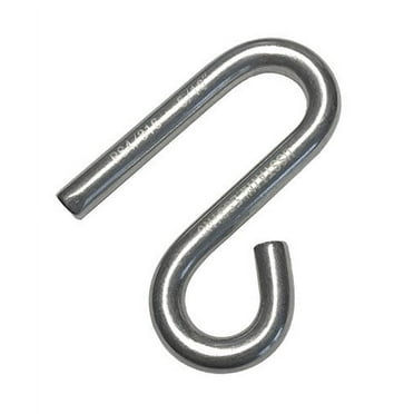 US Stainless Stainless Steel 316 S Hook Open End and Narrow End 1/4" Marine Grade Cunningham