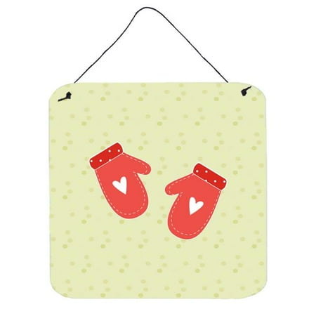 

Oven Mitts on Green Wall or Door Hanging Prints
