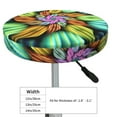 thumbnail image 4 of Rateoe Hippie Style Pattern Round Bar Stool Seat Covers,Washable Stool Cushion Slipcover Elastic Bar Chair Covers for 12-14 Inch Chair -14 inch, 4 of 7
