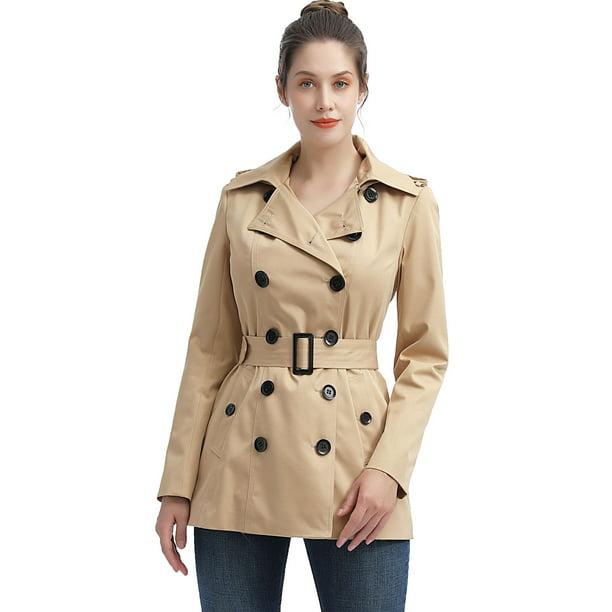 Bgsd Women S Evelyn Waterproof Classic, Cropped Trench Coat Ladies