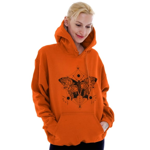Butterfly Symbolism Spirit Animal Women Plus Size Graphic Pullover Hoodie Brisco Brands 2X