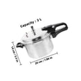 thumbnail image 2 of PAMINGONO Electric Pressure Cooker with Aluminum Alloy for Home Use Silver Fast Cooking and Healthy Meals 6, 2 of 8