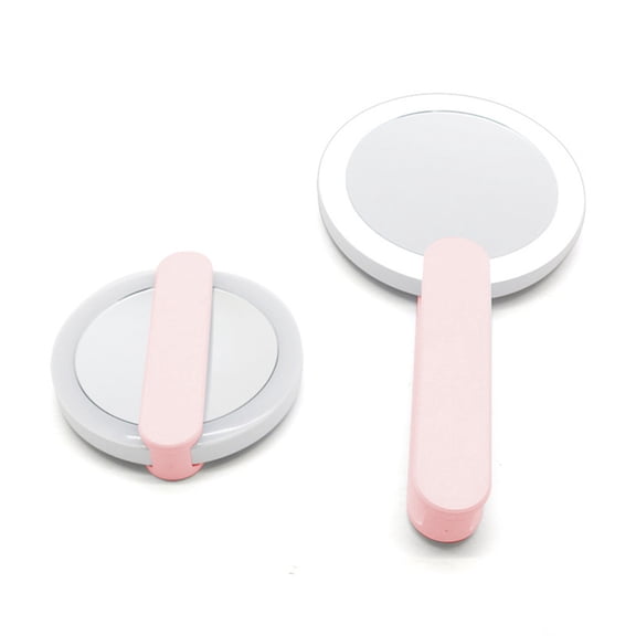 Yatlte Lighted Makeup Mirror, Hanging and Handheld Mirror with Handle, Portable Travel Makeup Mirror with Lights, Vanity Mirrors for Women