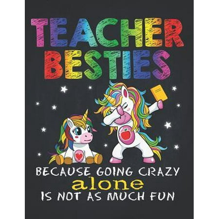 Unicorn Teacher : Kawaii Teacher Besties Unicorn Going Crazy Alone Perpetual Calendar Monthly Weekly Planner Organizer Teaching is fun with best fiends help
