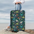 thumbnail image 7 of Hirioo Christmas Dinosaur colorful for Elasticity Suitcase Cover (No luggage Included) Durable Luggage Protector Fits 18-32 Inch Luggage-Medium, 7 of 7