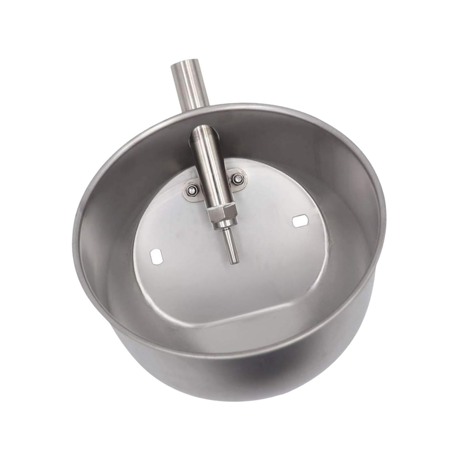 FITYLE Automatic Pig Waterer Heavy Duty Water Trough Animal Waterer Bowl Stainless Steel Pig Water Bowl for Piglets Pig Farm Animals XL