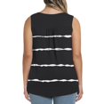 thumbnail image 2 of Playeras,Blusas y Tops,Ropa para Mujer Mujeres Racerback Camisetas sin mangas Blusa de tirantes sin mangas suelta informal de verano con estampado de tallas grandes para mujer (Black, XXXXXL), 2 of 7