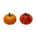 thumbnail image 3 of Halloween Artificial Pumpkins Fake Velvet Pumpkins Table Centerpiece, 3 of 6