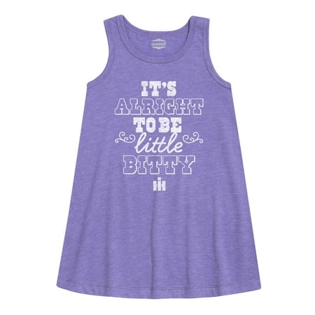 

International Harvester - It s Alright To Be Little Bitty - Toddler Girls A-line Dress