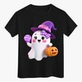 thumbnail image 6 of Kids Halloween Shirts Boys Girls Pumpkin Tops Short Sleeve Shirt Trendy Casual Tee Comfortable Base Layer Outwear, 6 of 8