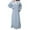 2#Blue, variant on Women‘s Flannel Nightgown Long Sleeve Warm Sleep Dress Cozy Winter Pajamas Princess Style Loungewear White