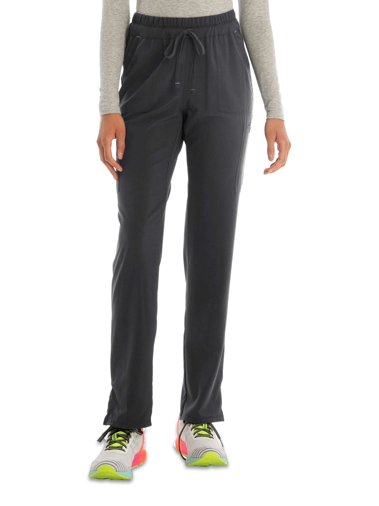 Scrubstar Women's Petite Solid Performance Drawstring Pant with Tonal Contrast Mesh and Antimicrobial Fabric Technology WM01B072P
