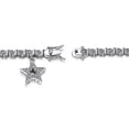 thumbnail image 3 of Morgan & Paige Rhodium Plated Diamond Accent Star Charm Tennis Bracelet, 7.25", 3 of 9