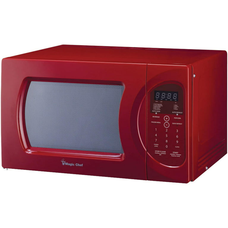 MAGIC CHEF 900-Watt Countertop Microwave Oven - Red, 0.9 cu ft - QFC