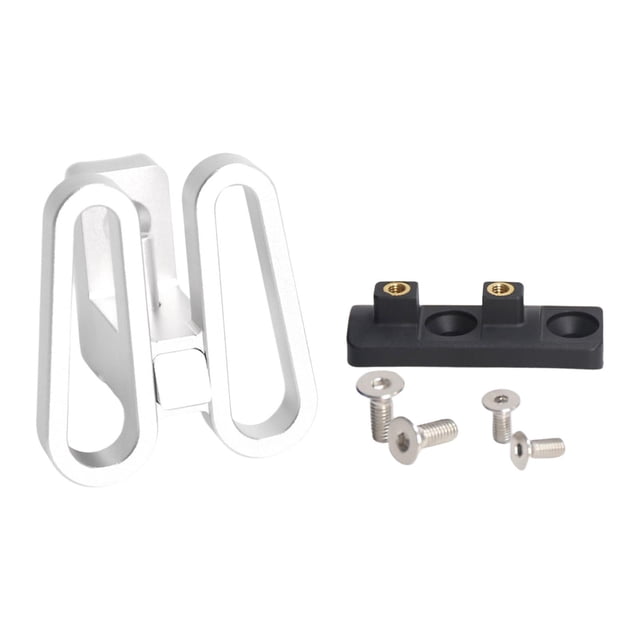 harper Aluminium Alloy Bike Front Carrier Block Quick Release Bracket Mounting Base for Silver