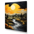 thumbnail image 2 of Designart "The Dark Drama of Yellow Storms" Landscape & Nature Wall Decor, 2 of 5