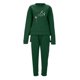 thumbnail image 2 of Gibobby Conjunto de Pantalones para Mujer Trajes informales con estampado de diente de león y , cuello redondo, manga larga y pantalones largos para mujer, pa(Verde,CH), 2 of 4