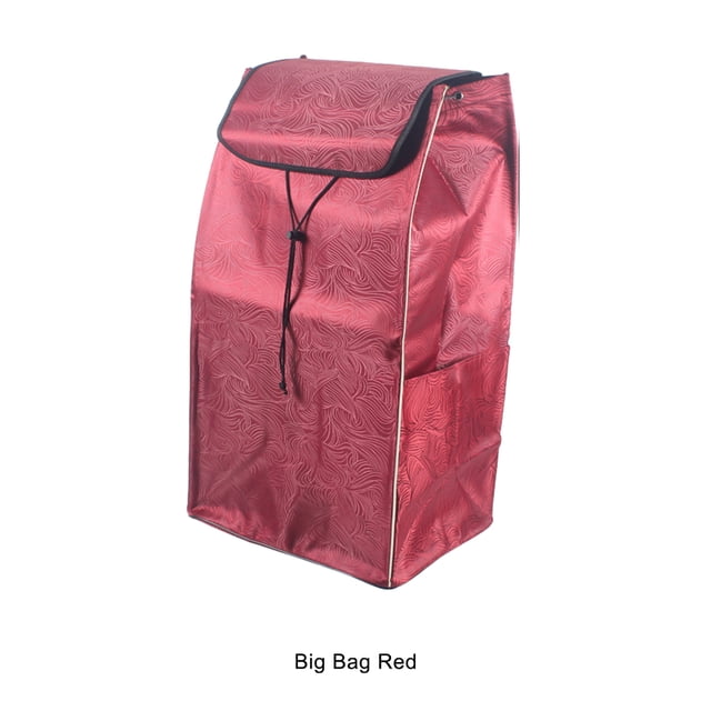 Ruiboury Durable Shopper Bag For Everyday Carry Essentials With Ease Fashionable Cloth Shopping Cart Replacement Replacement Bag red