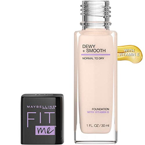 Maybelline, Fit Me, Dewy + Smooth Foundation, 102 Fair Porcelain
